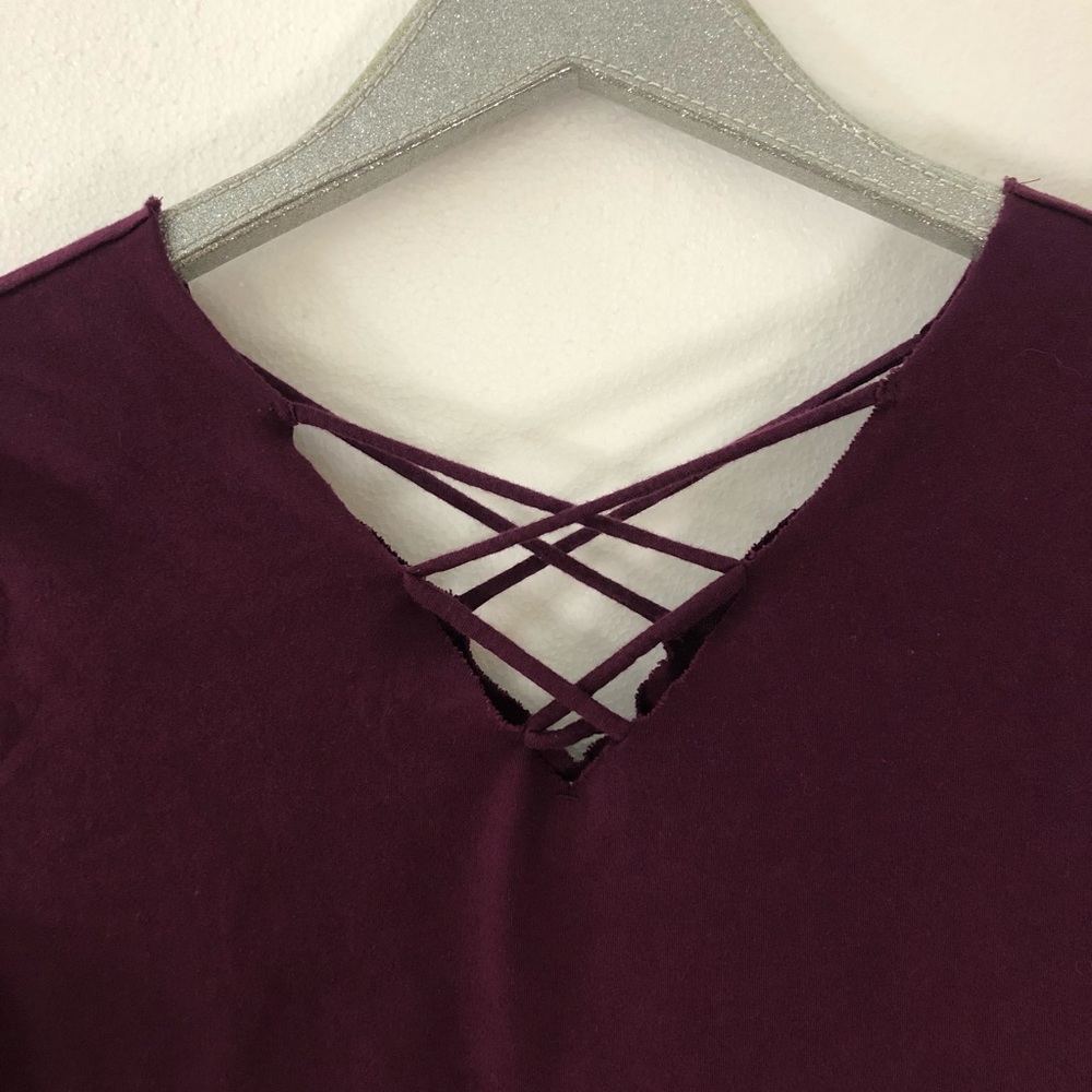 PINK Victoria’s Secret Criss Cross Neckline Tee - Picture 3 of 8